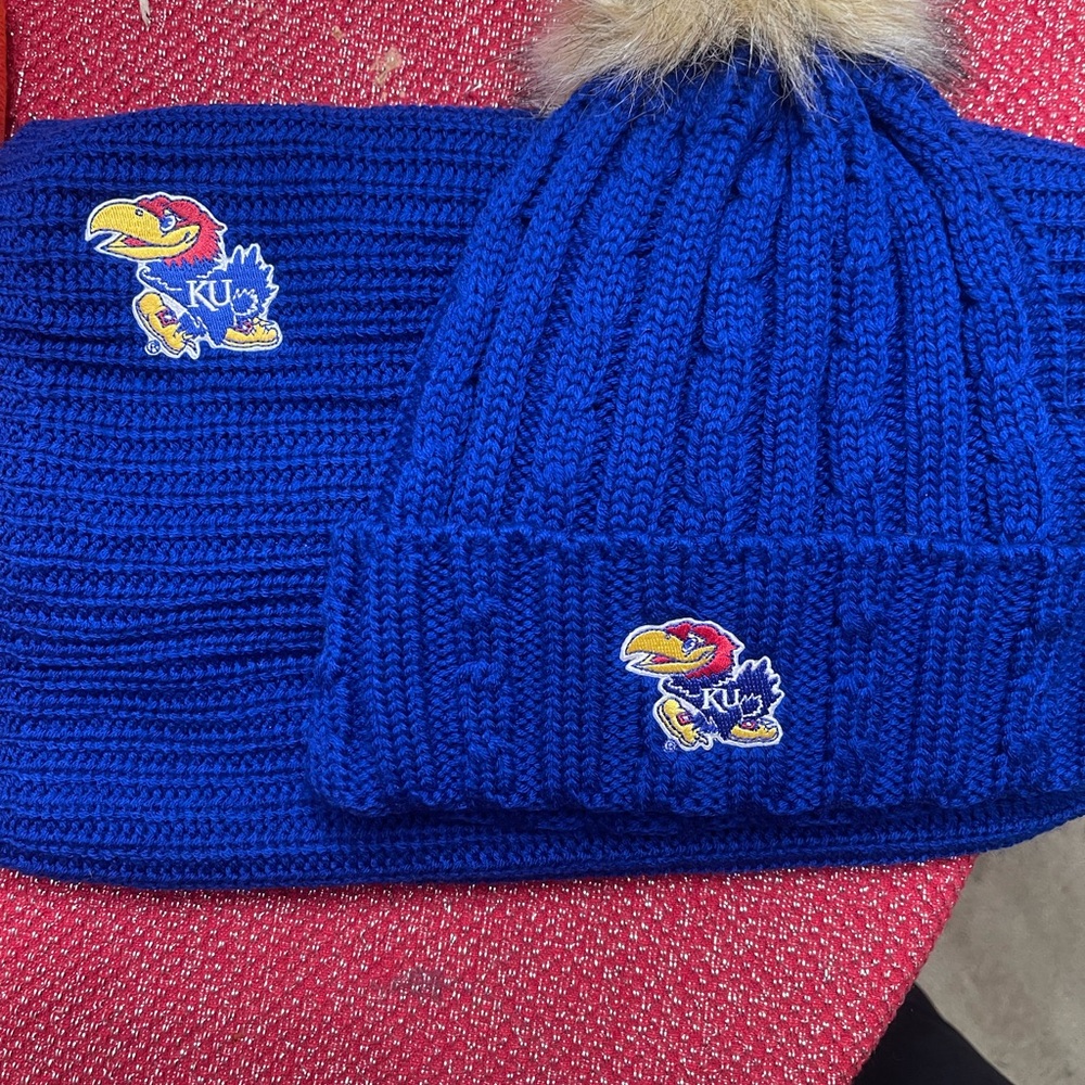 Kansas Jayhawks Beanie and Scarf Set